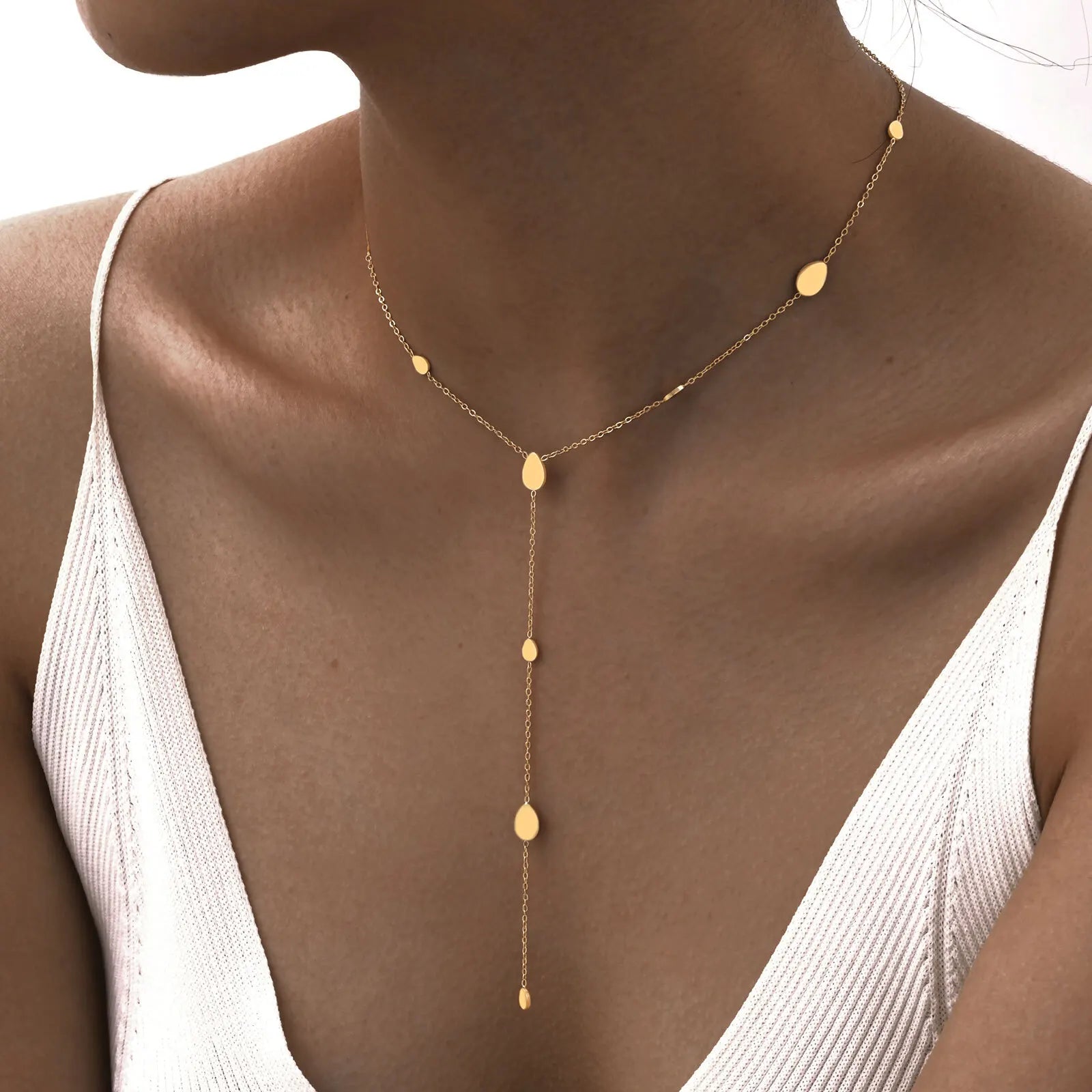 Collier Lariat Doré