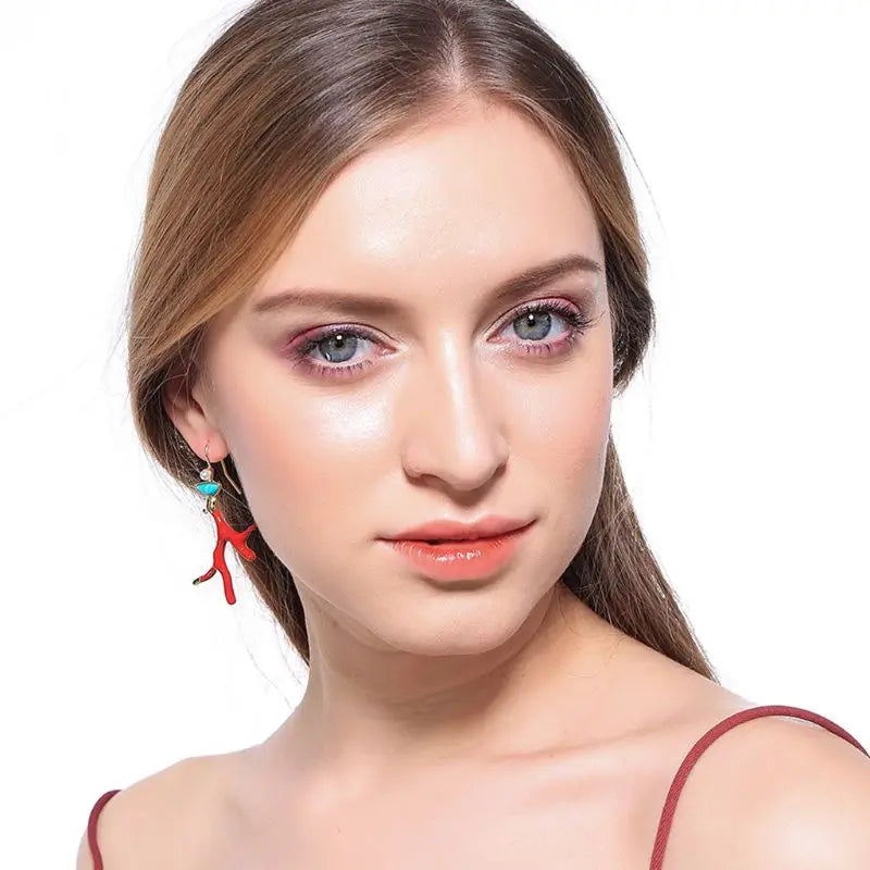Boucles d'oreilles Corail d’Été