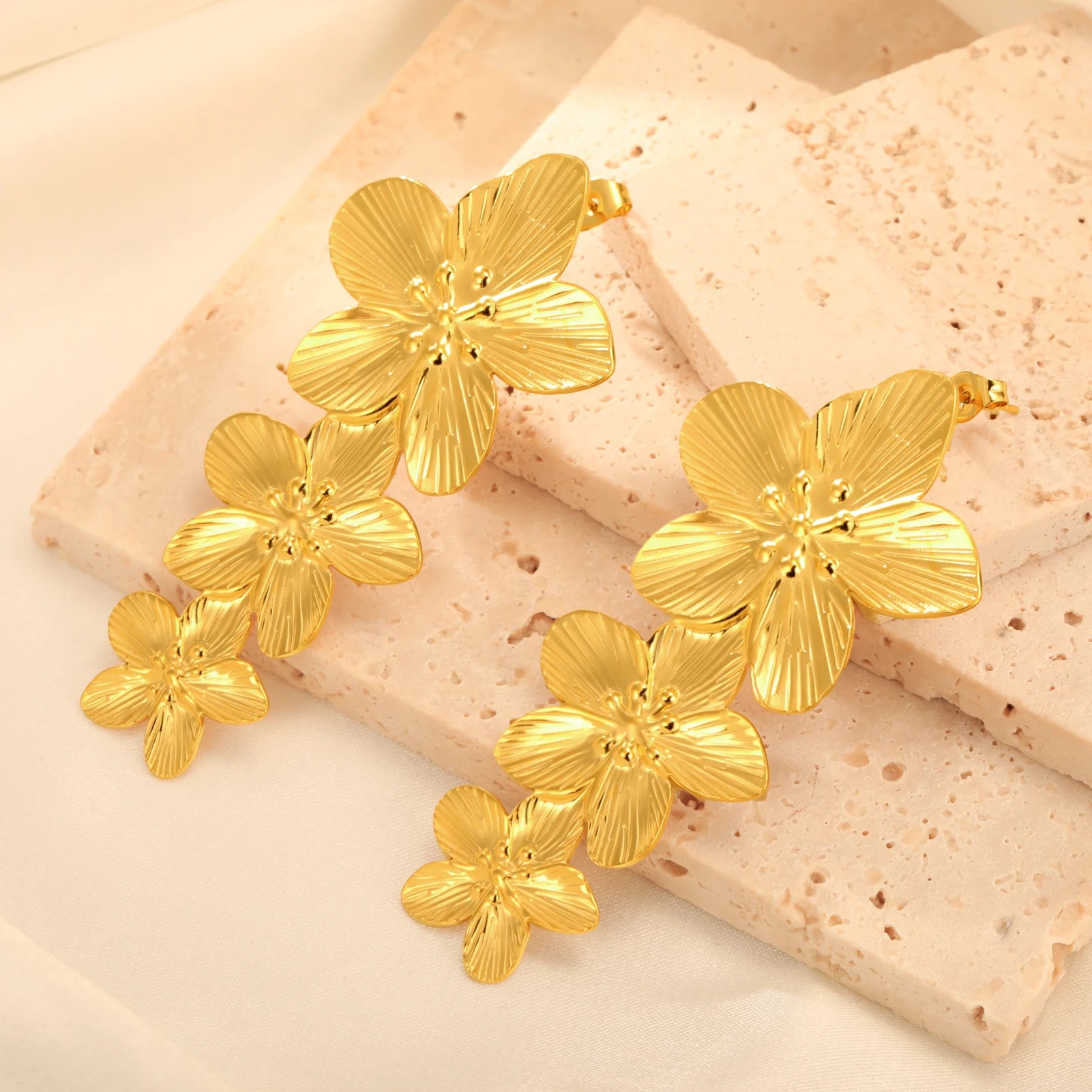 boucles d’oreilles Fleur Éternelle