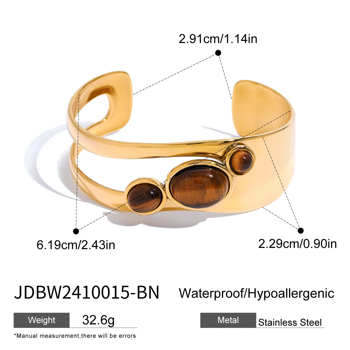 Bracelets Manchette Pierre