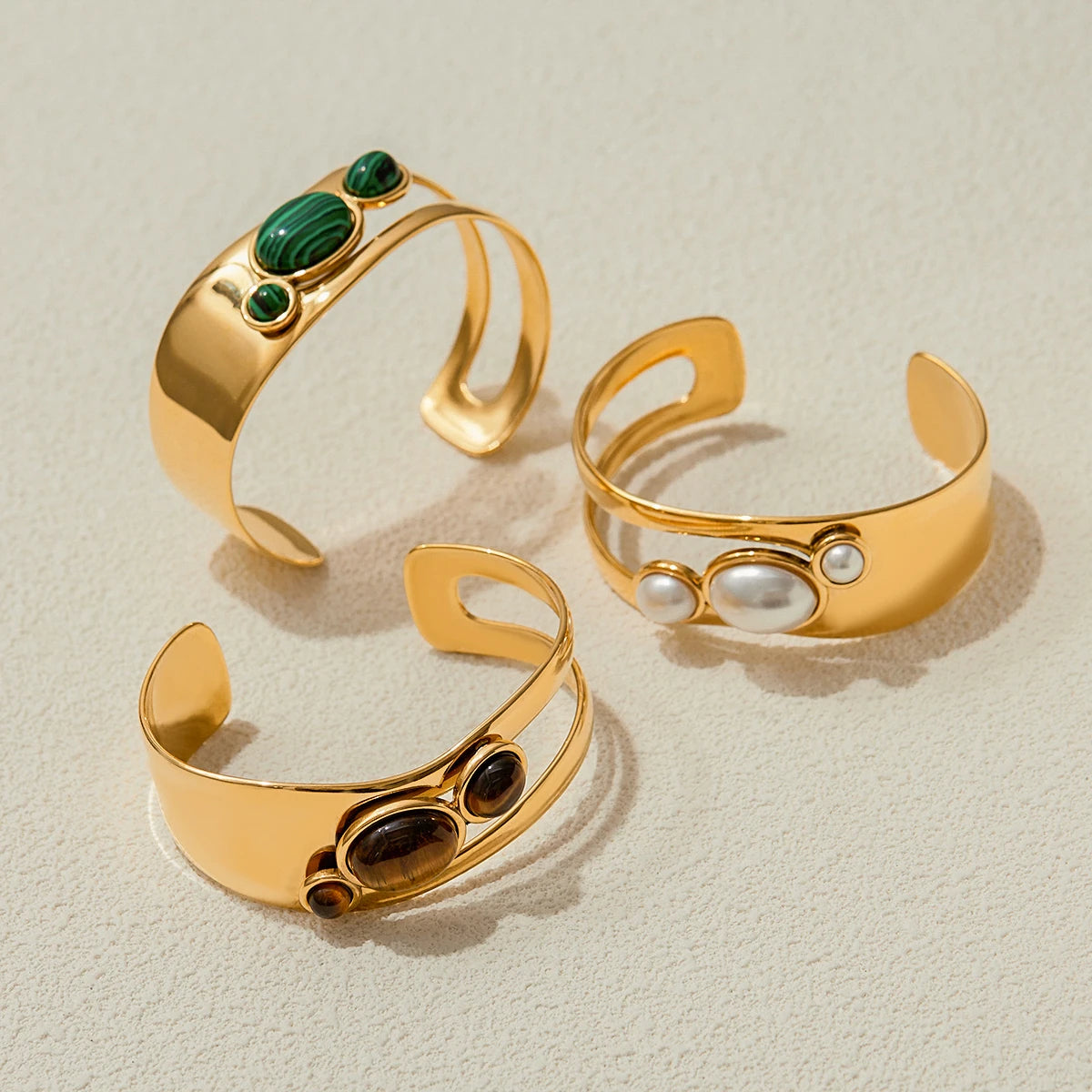 Bracelets Manchette Pierre