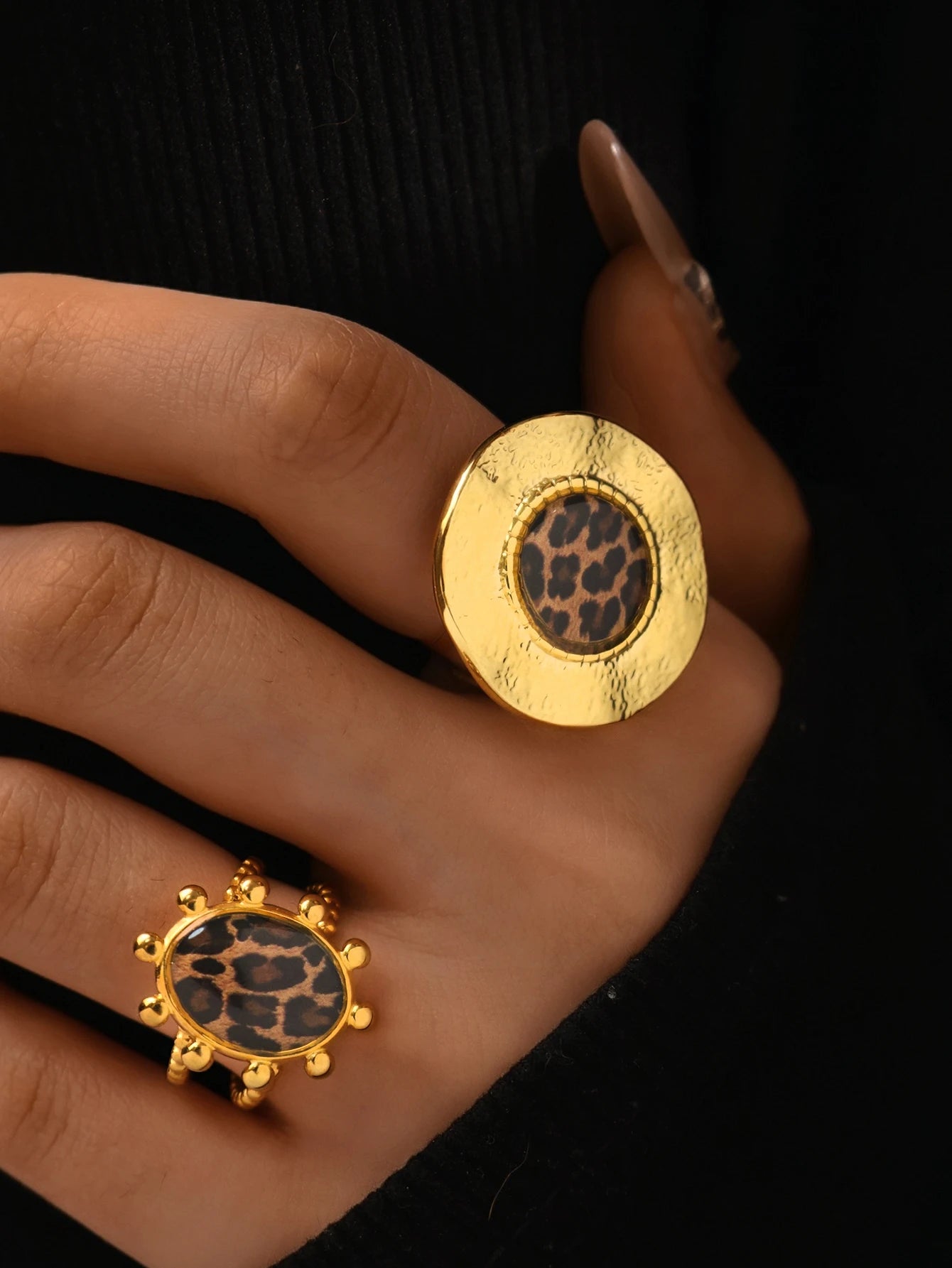 Bague Léopard Doré