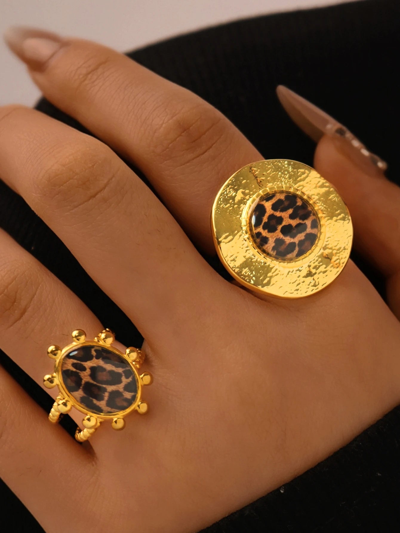 Bague Léopard Doré