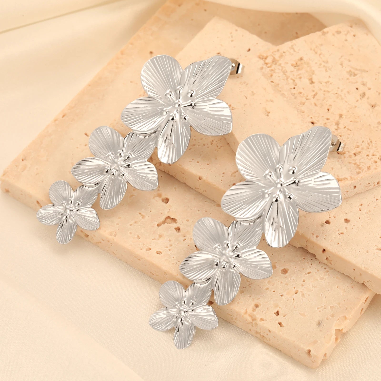 boucles d’oreilles Fleur Éternelle