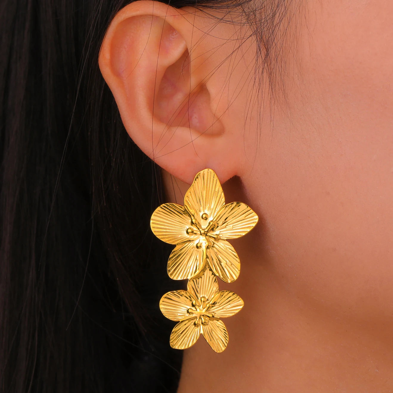 boucles d’oreilles Fleur Éternelle