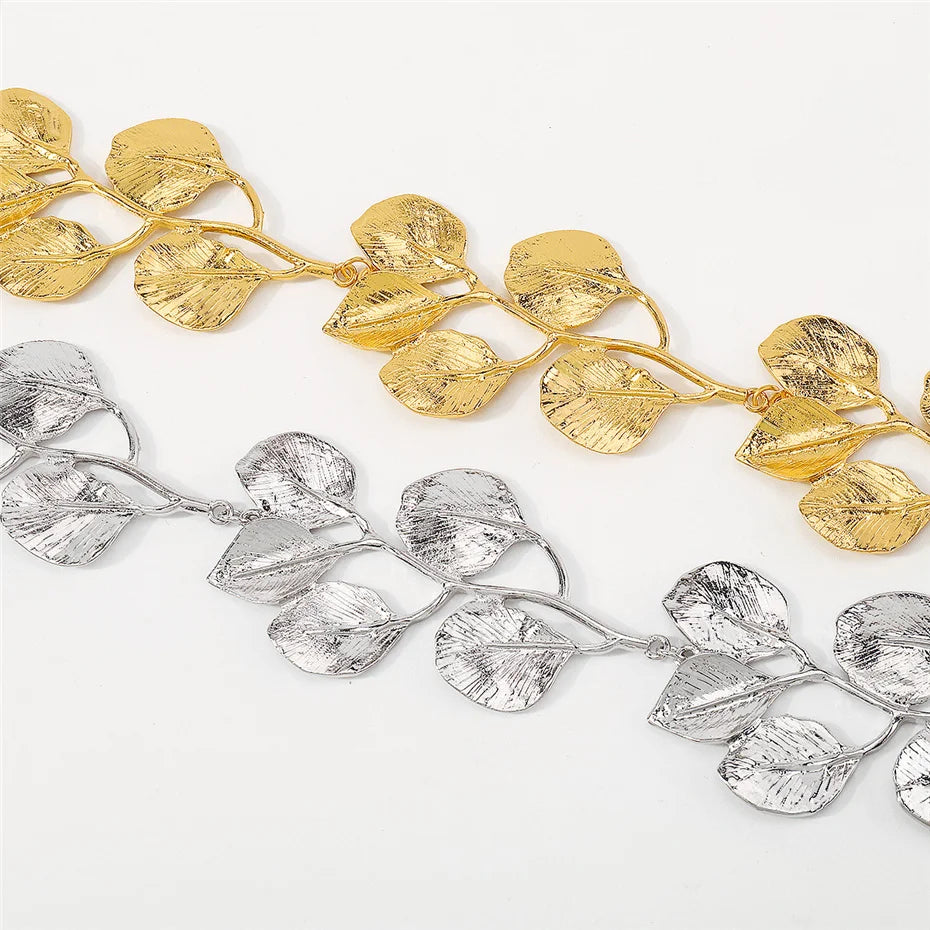 Collier Doré Feuillage