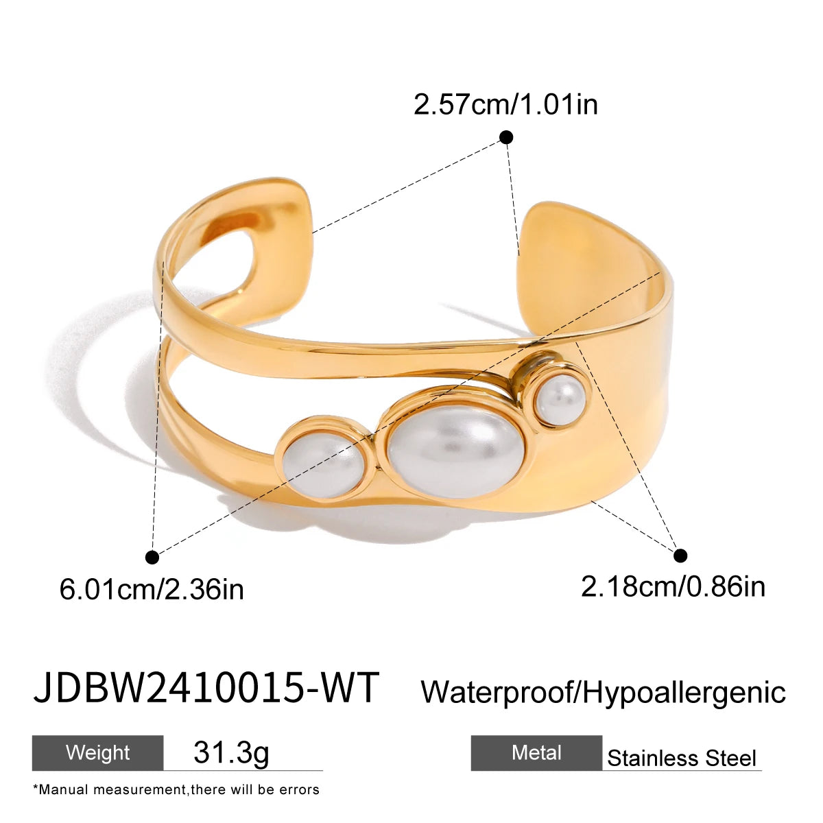 Bracelets Manchette Pierre