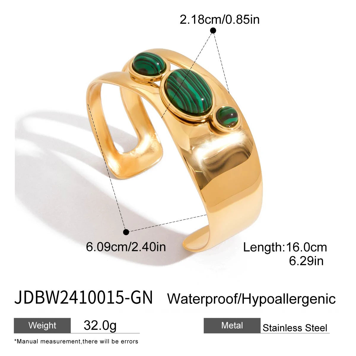 Bracelets Manchette Pierre